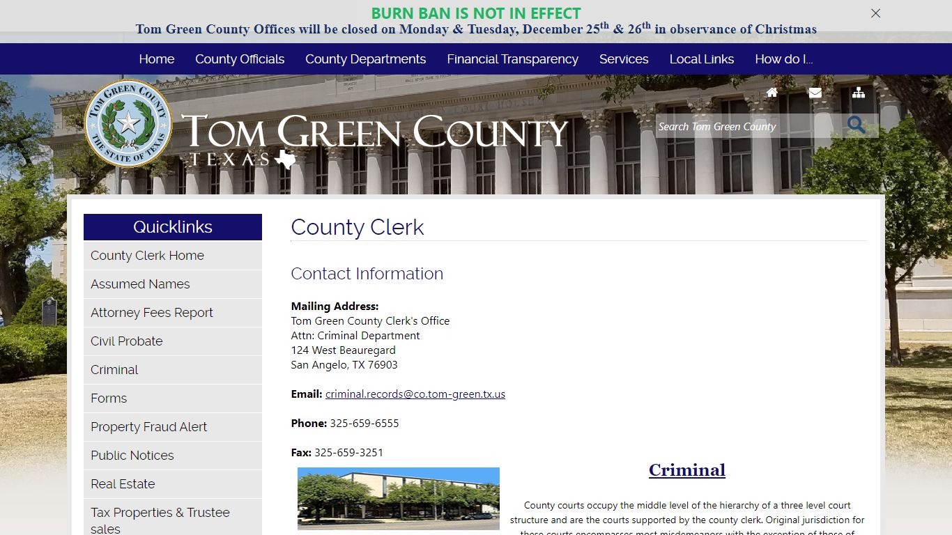 Tom Green County