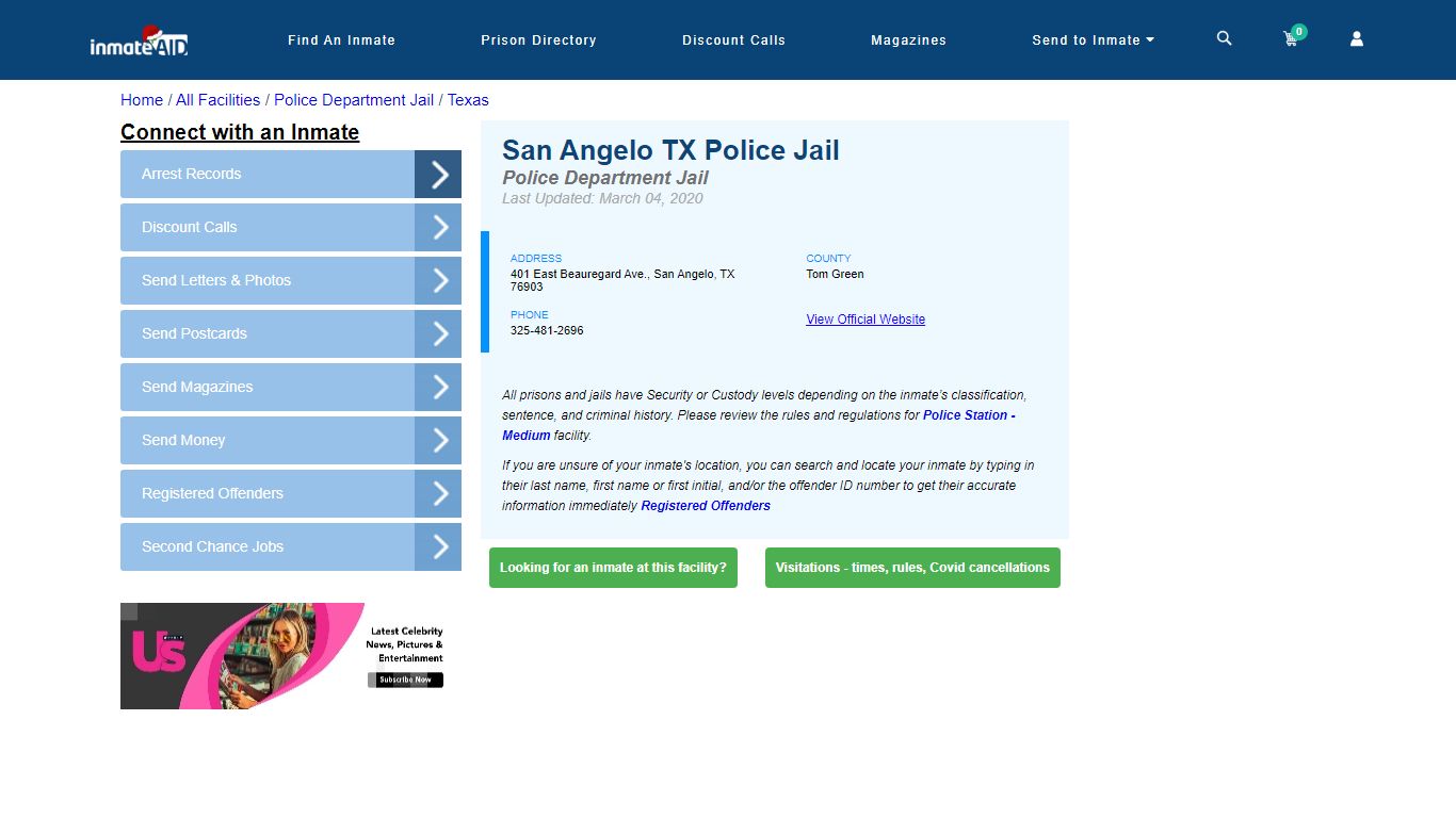 San Angelo TX Police Jail & Inmate Search - San Angelo, TX